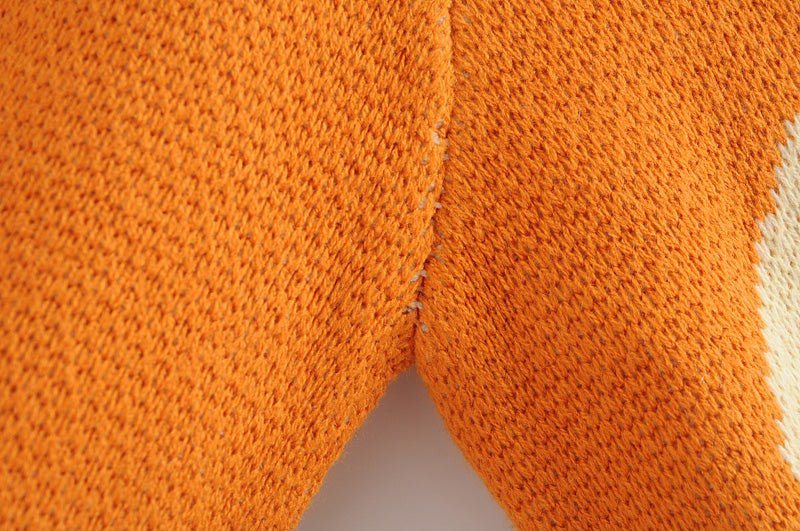 Sunset Oil Painting Knit Cardigan