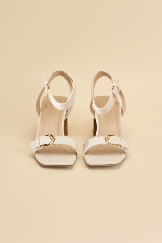 Treat Me Buckle Sandal Heel