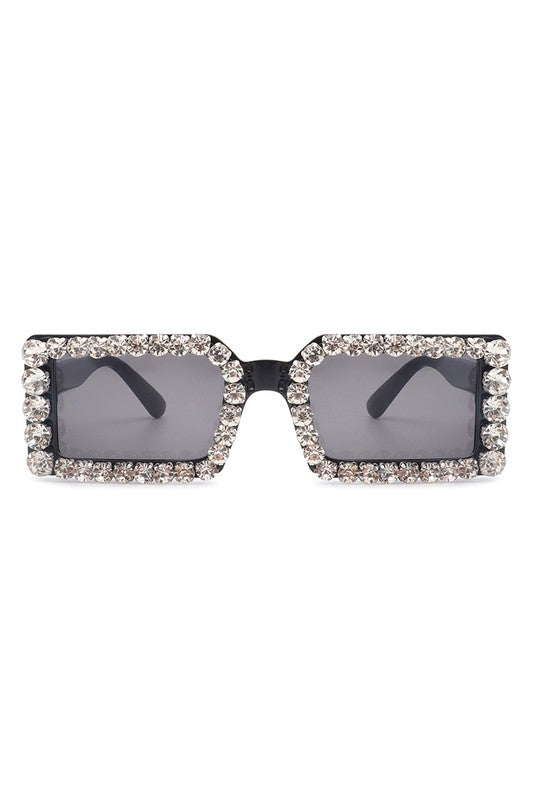 Rectangle Diamond Rhinestone Square Sunglasses