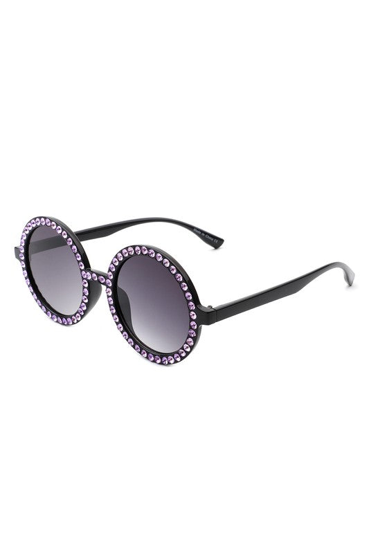 Bennie Round Rhinestone Sunnies