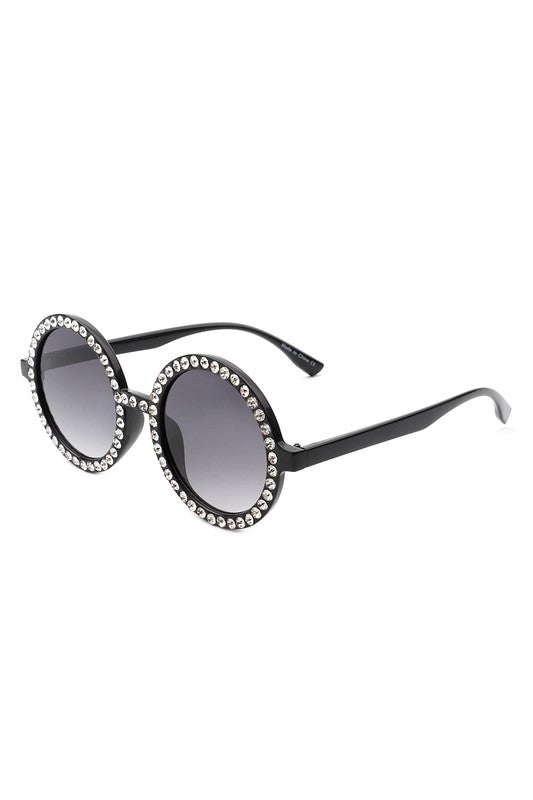 Bennie Round Rhinestone Sunnies