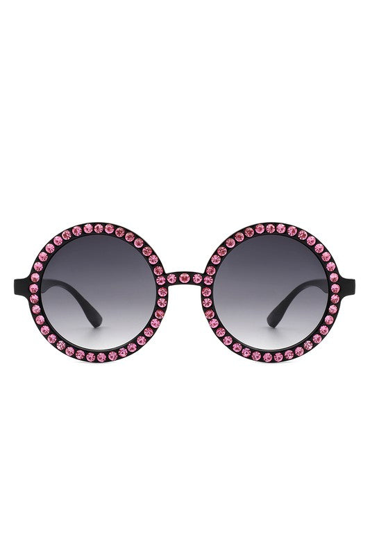 Bennie Round Rhinestone Sunnies