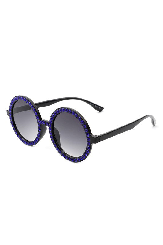 Bennie Round Rhinestone Sunnies