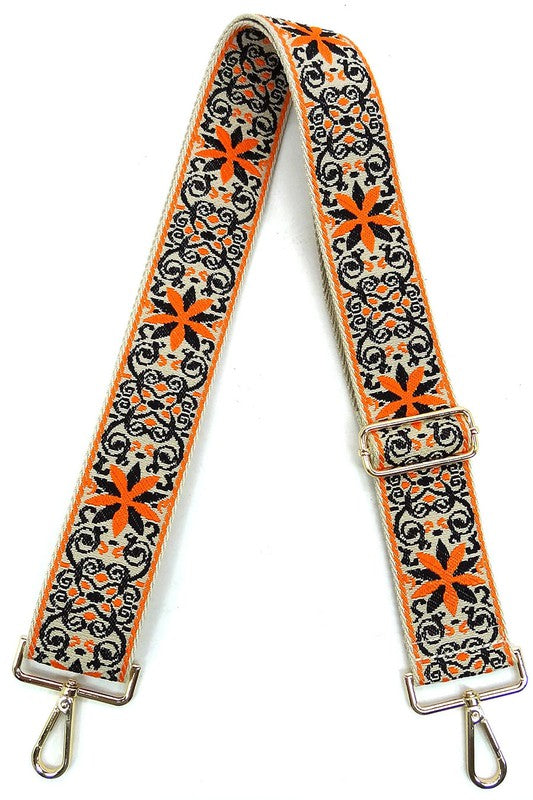 2 Inches Wide Aztec Tribal Pattern Guitar Strap