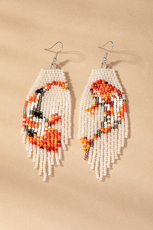 Koi beaded earrings