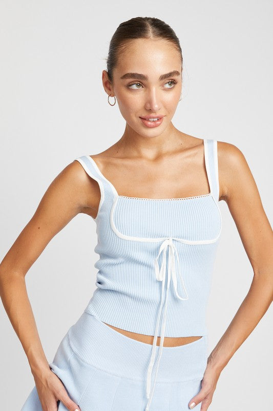 Tiny Dancer Ribbed Crop Top