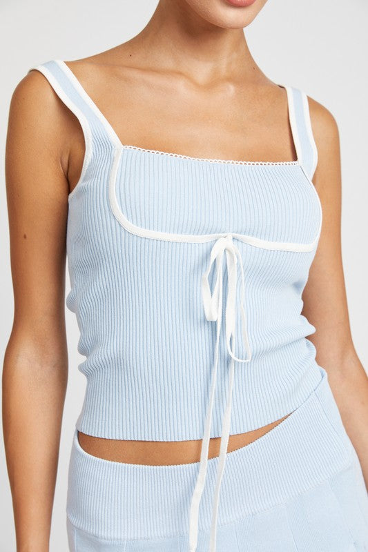 Tiny Dancer Ribbed Crop Top