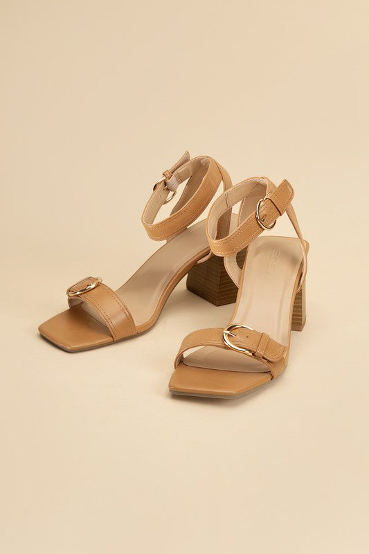 Treat Me Buckle Sandal Heel