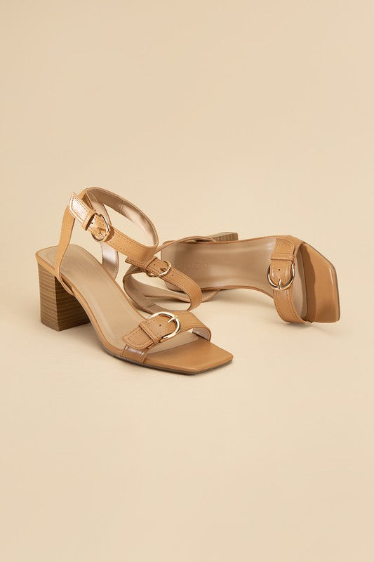 Treat Me Buckle Sandal Heel