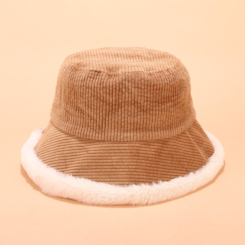 Corduroy Fuzzy Bucket hat