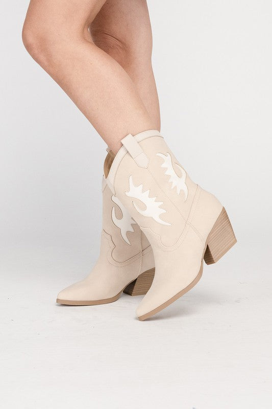 Gigi Western High Ankle Boots