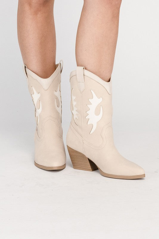 Gigi Western High Ankle Boots