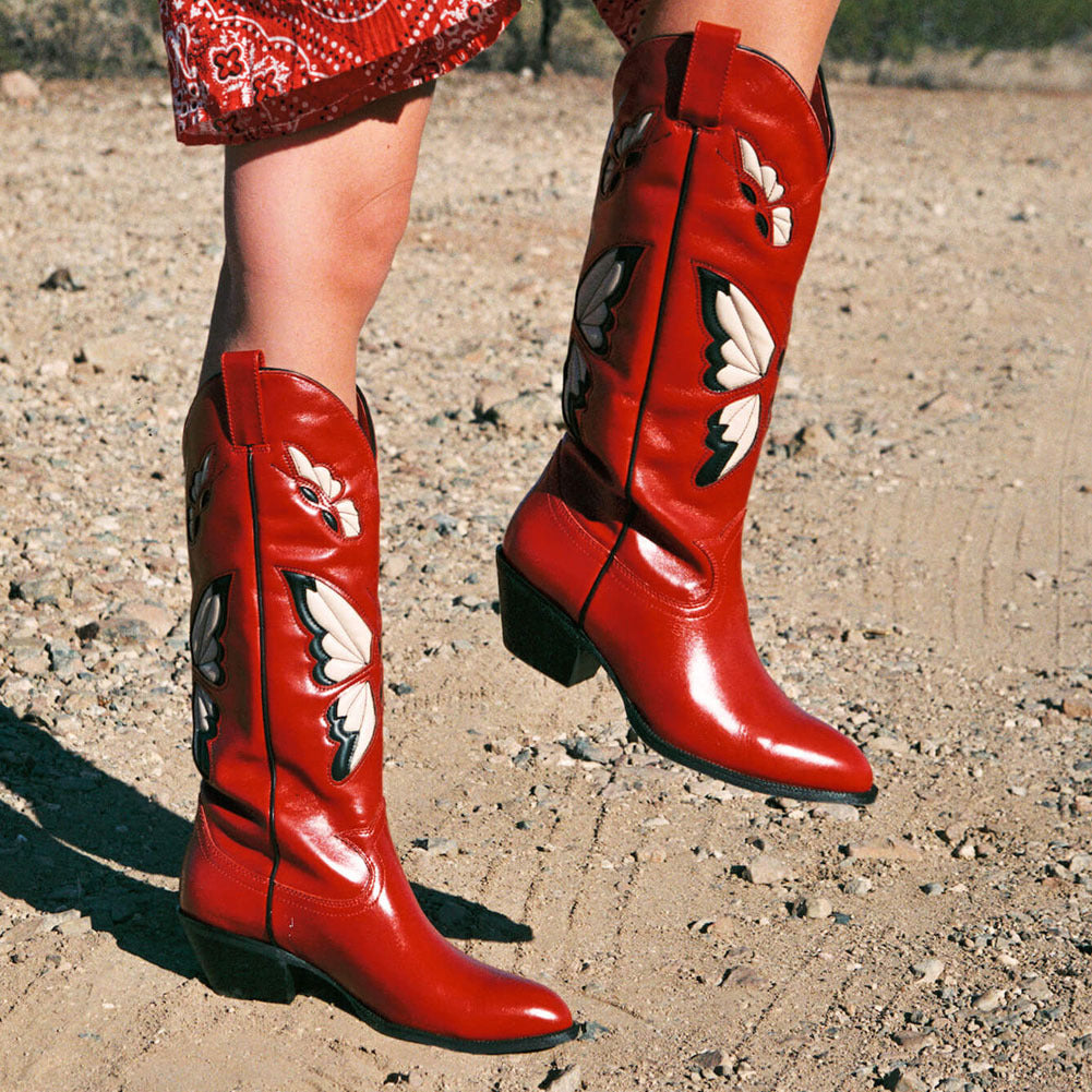 Madame Butterfly Western Boots