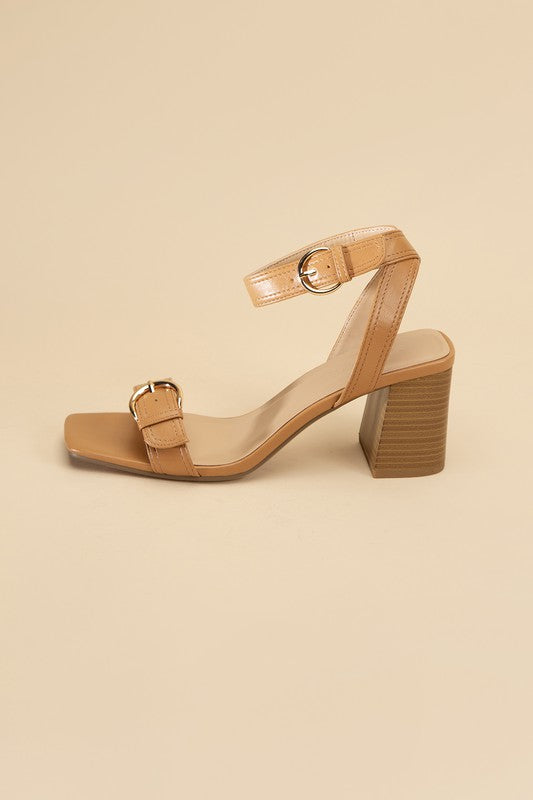 Treat Me Buckle Sandal Heel