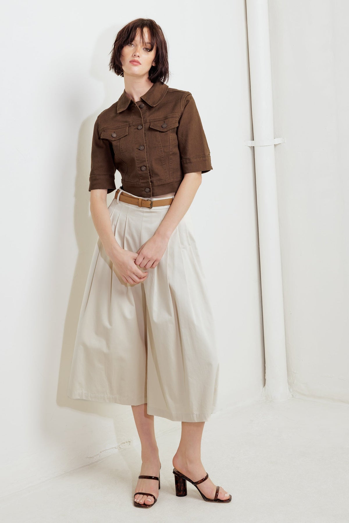 Night Train Washed-Twill Short-Sleeve Jacket