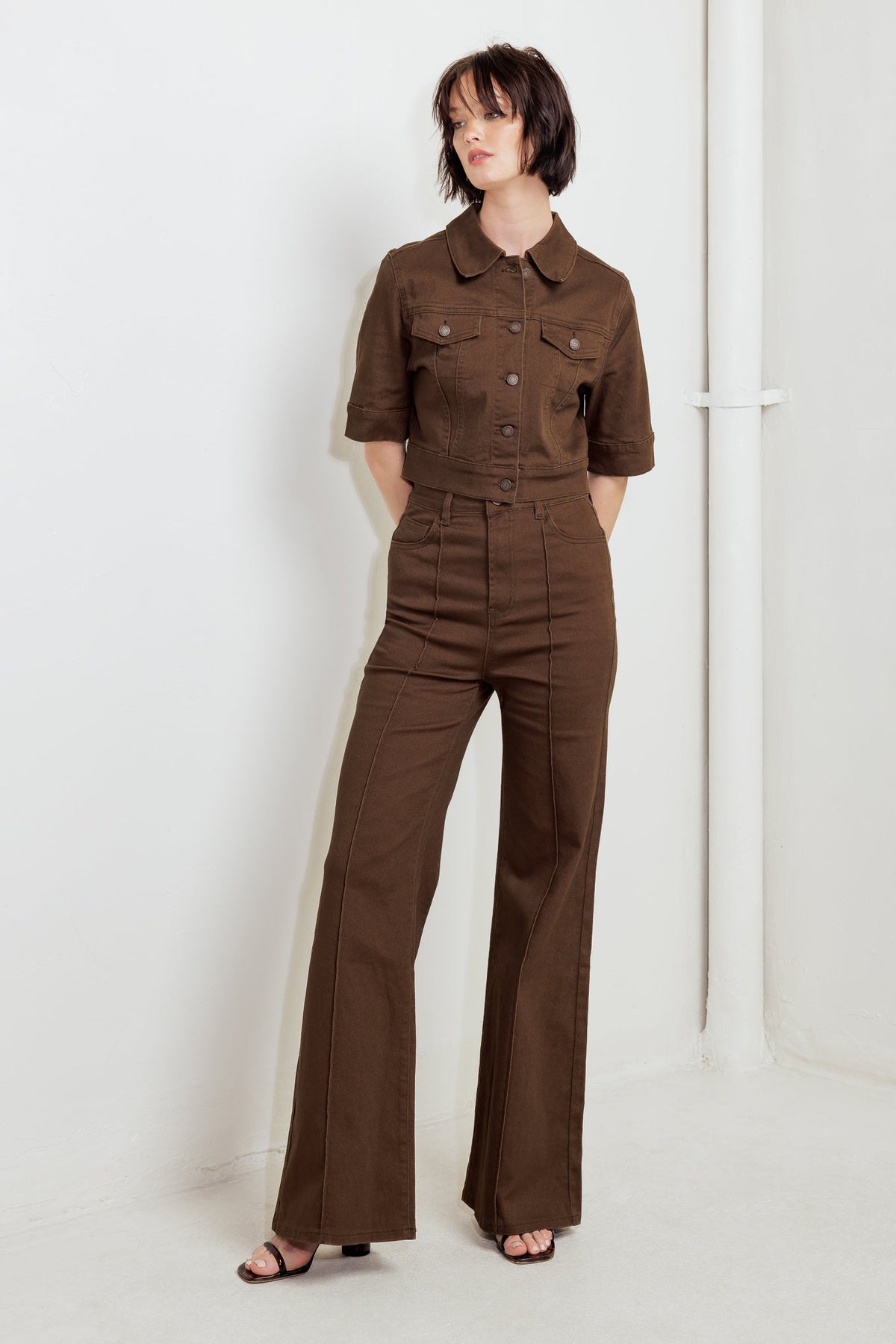 Night Train Washed-Twill Short-Sleeve Jacket