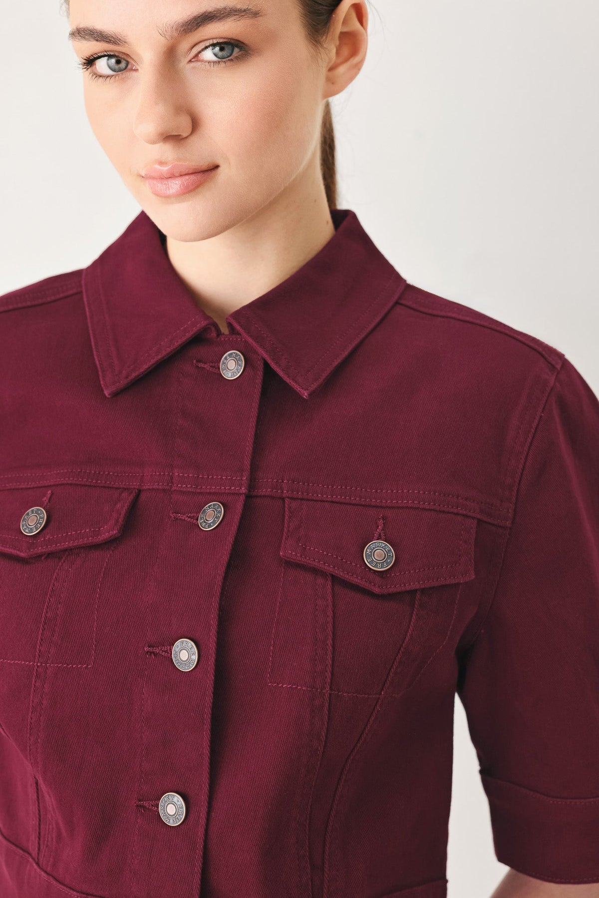 Night Train Washed-Twill Short-Sleeve Jacket