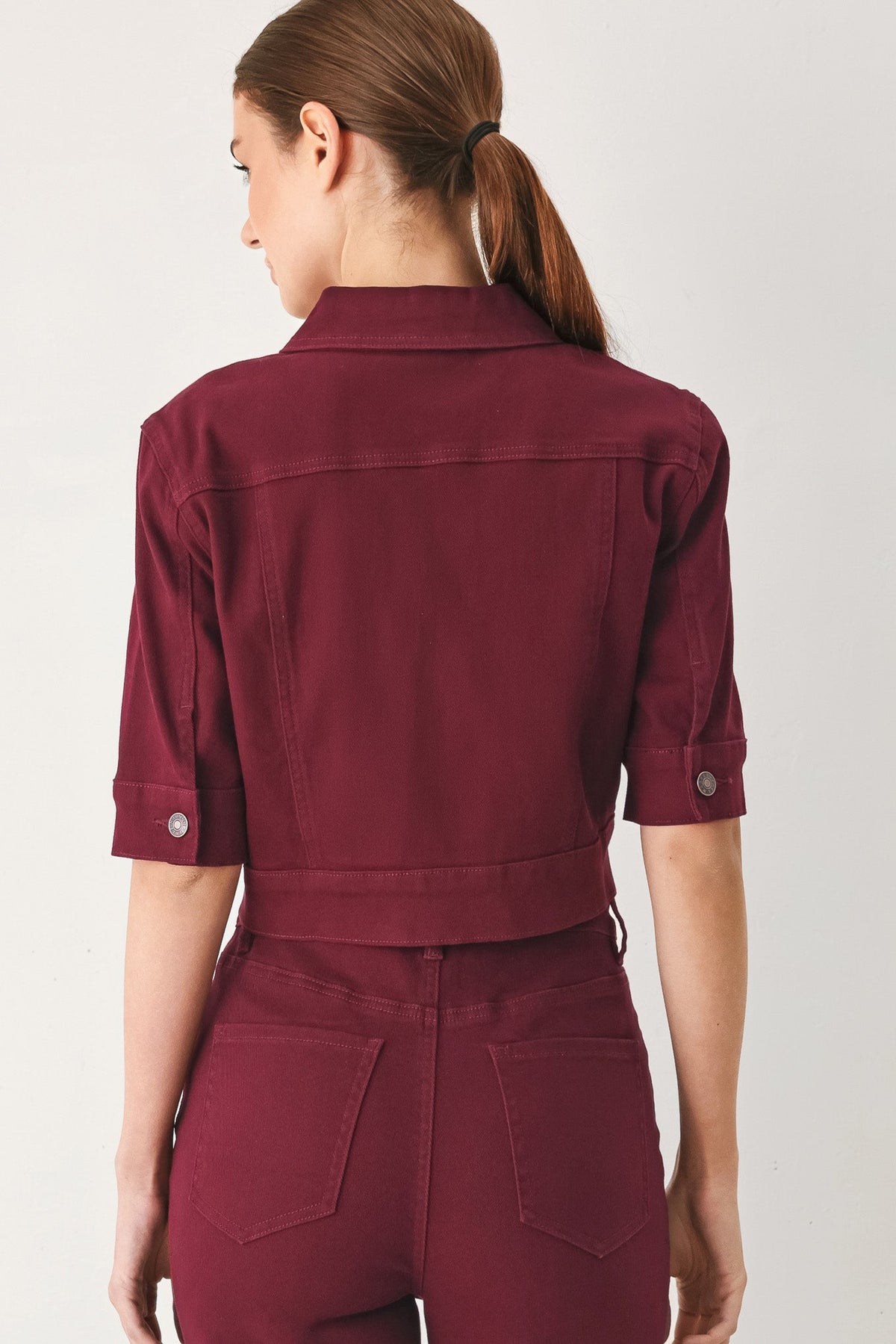 Night Train Washed-Twill Short-Sleeve Jacket