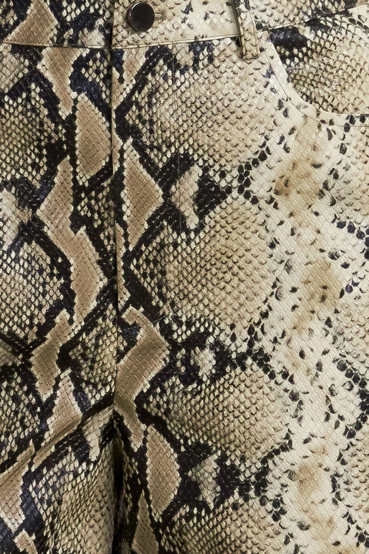 Cold Blooded Snakeskin Wide-Leg Pants