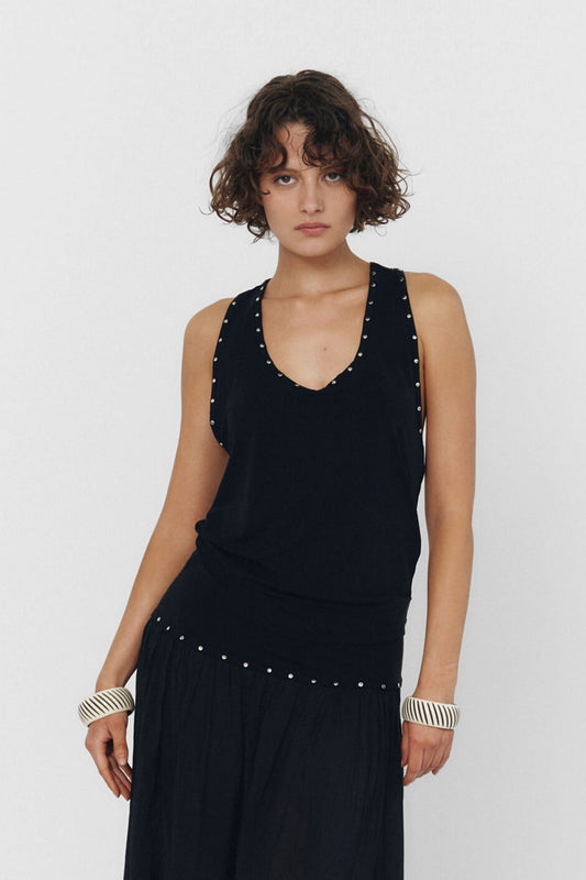 Yuna Studded Slinky Racerback Tank