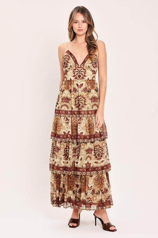 Desert Rose Patchwork Maxi Dress