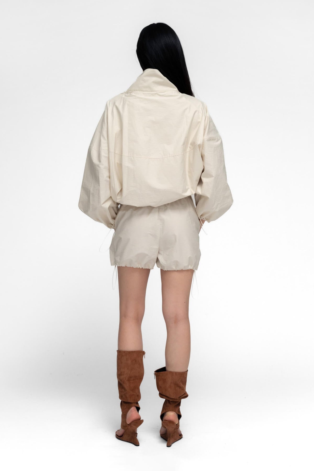 Moonlight Run Ivory Bomber Jacket