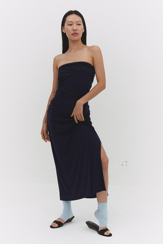 Sori Convertible-Waist Merino Maxi Skirt