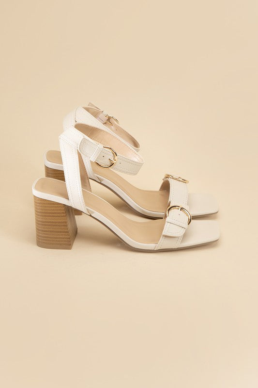 Treat Me Buckle Sandal Heel