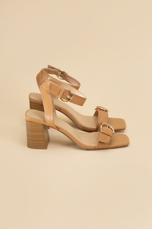 Treat Me Buckle Sandal Heel