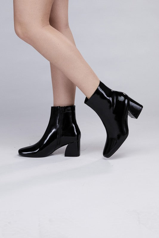 City Slicker Vegan Patent Leather Boots