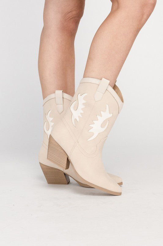 Gigi Western High Ankle Boots