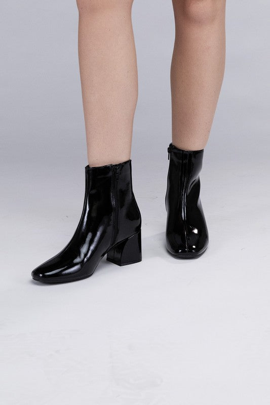 City Slicker Vegan Patent Leather Boots