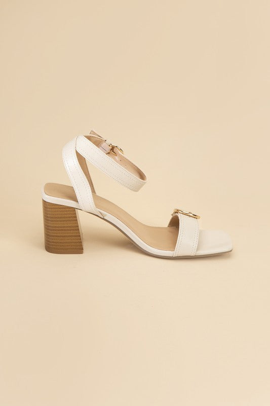 Treat Me Buckle Sandal Heel