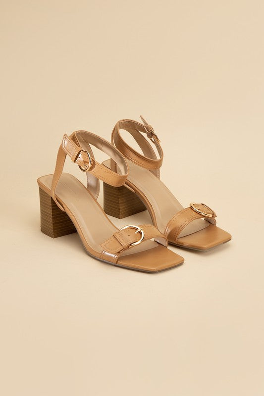 Treat Me Buckle Sandal Heel