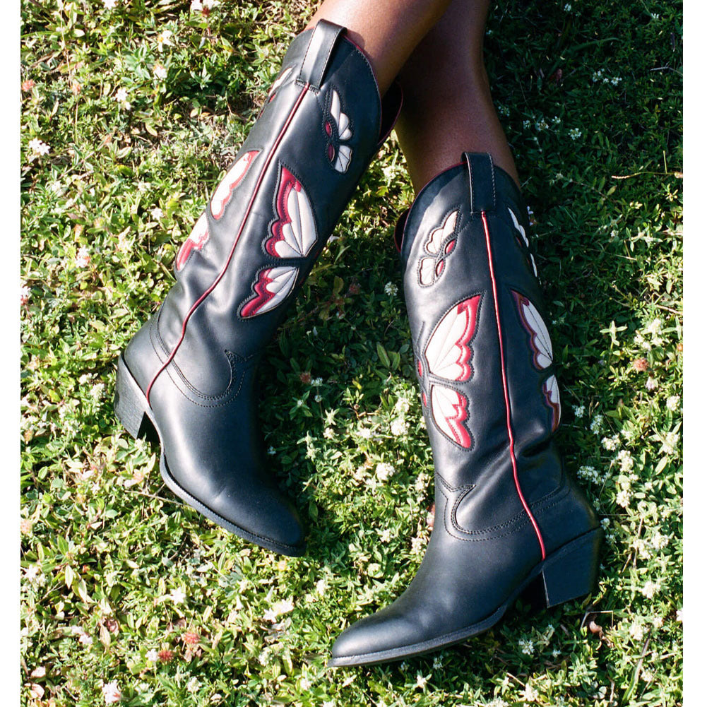 Madame Butterfly Western Boots