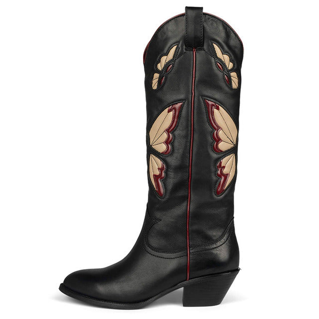 Madame Butterfly Western Boots